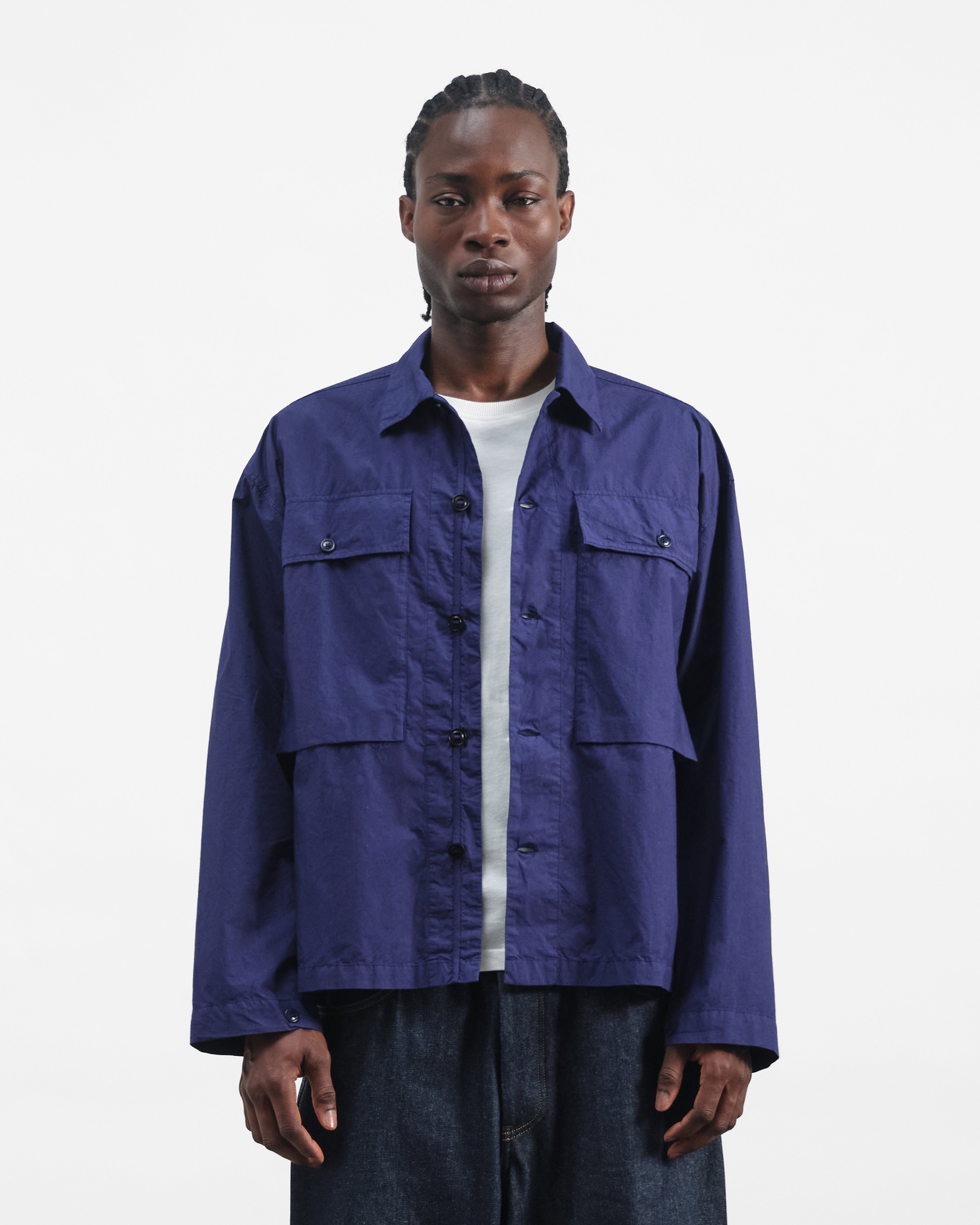 Military Shirt Blue | YMC | You Must Create