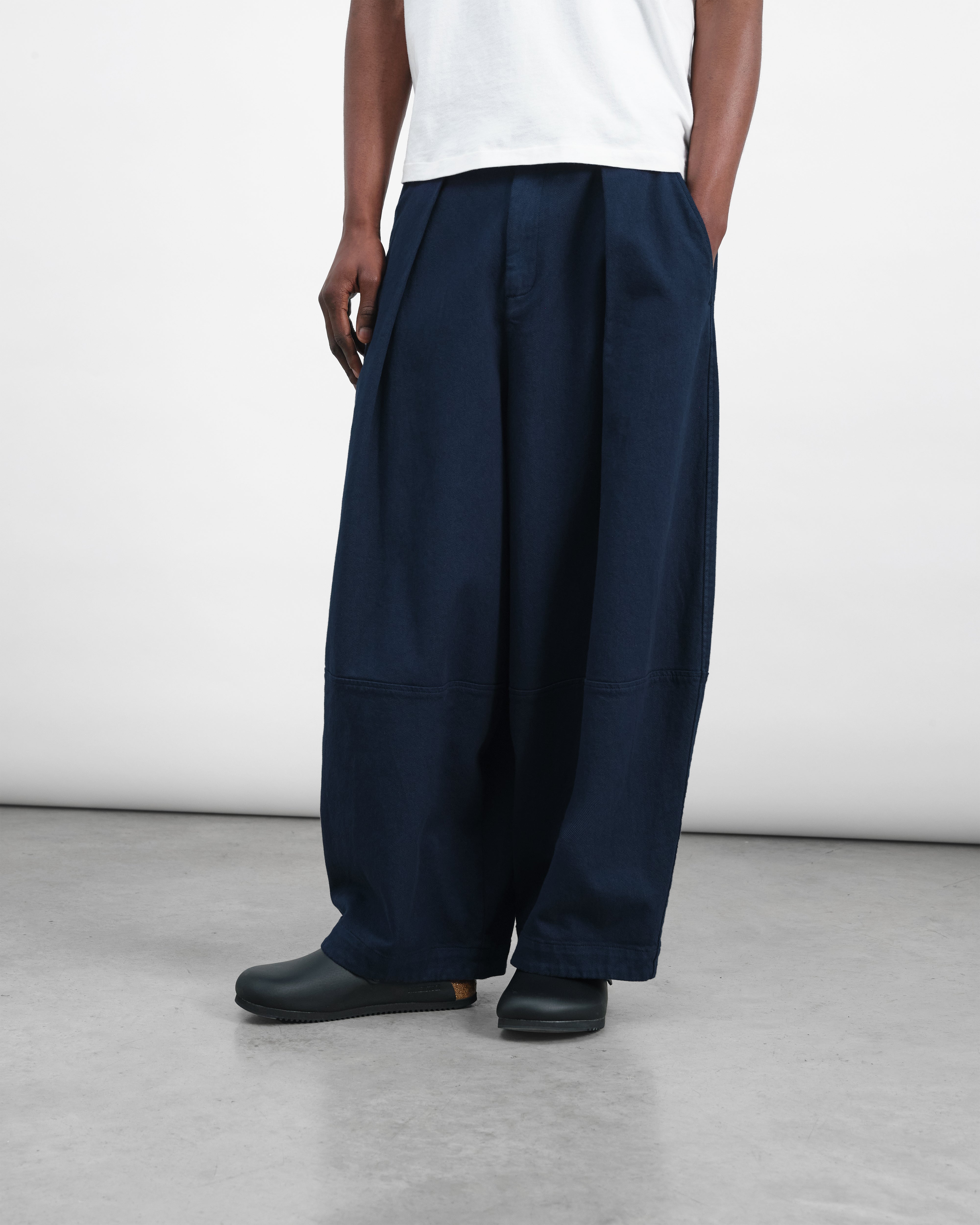 Earth Deadbeat Trouser Navy | YMC | You Must Create