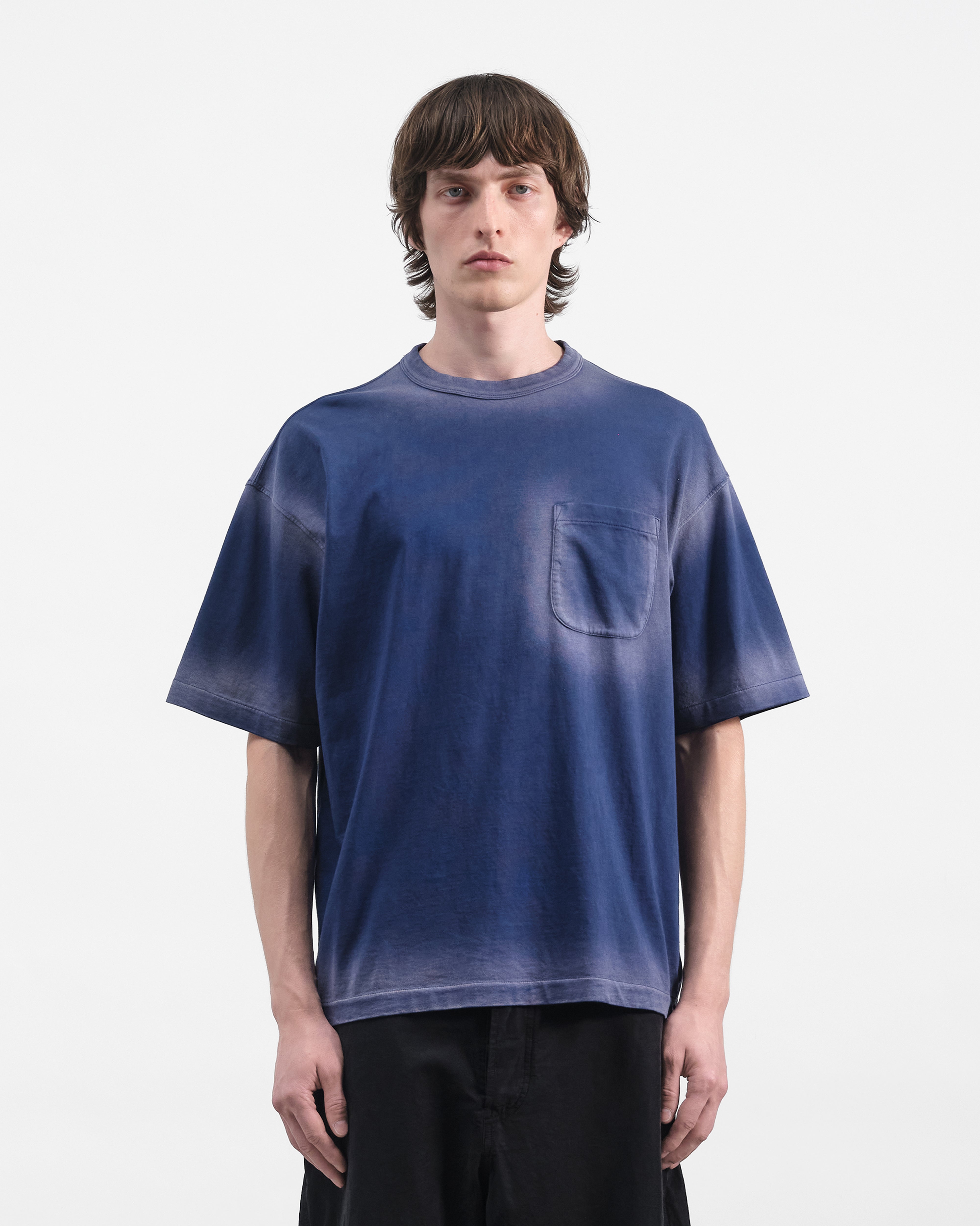 Triple Pocket T-Shirt Blue | YMC | You Must Create