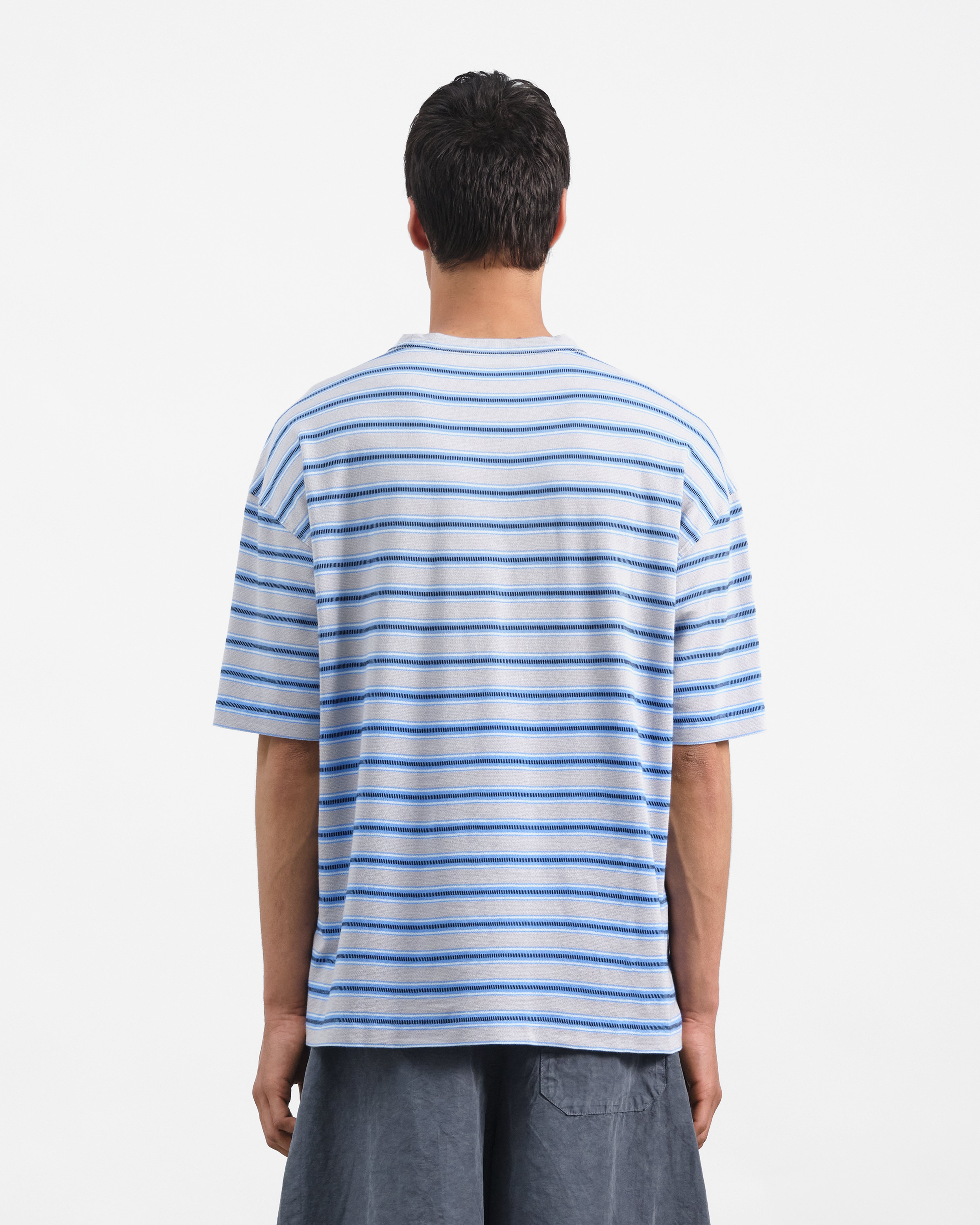 Triple Stripe T-Shirt Blue | YMC | You Must Create