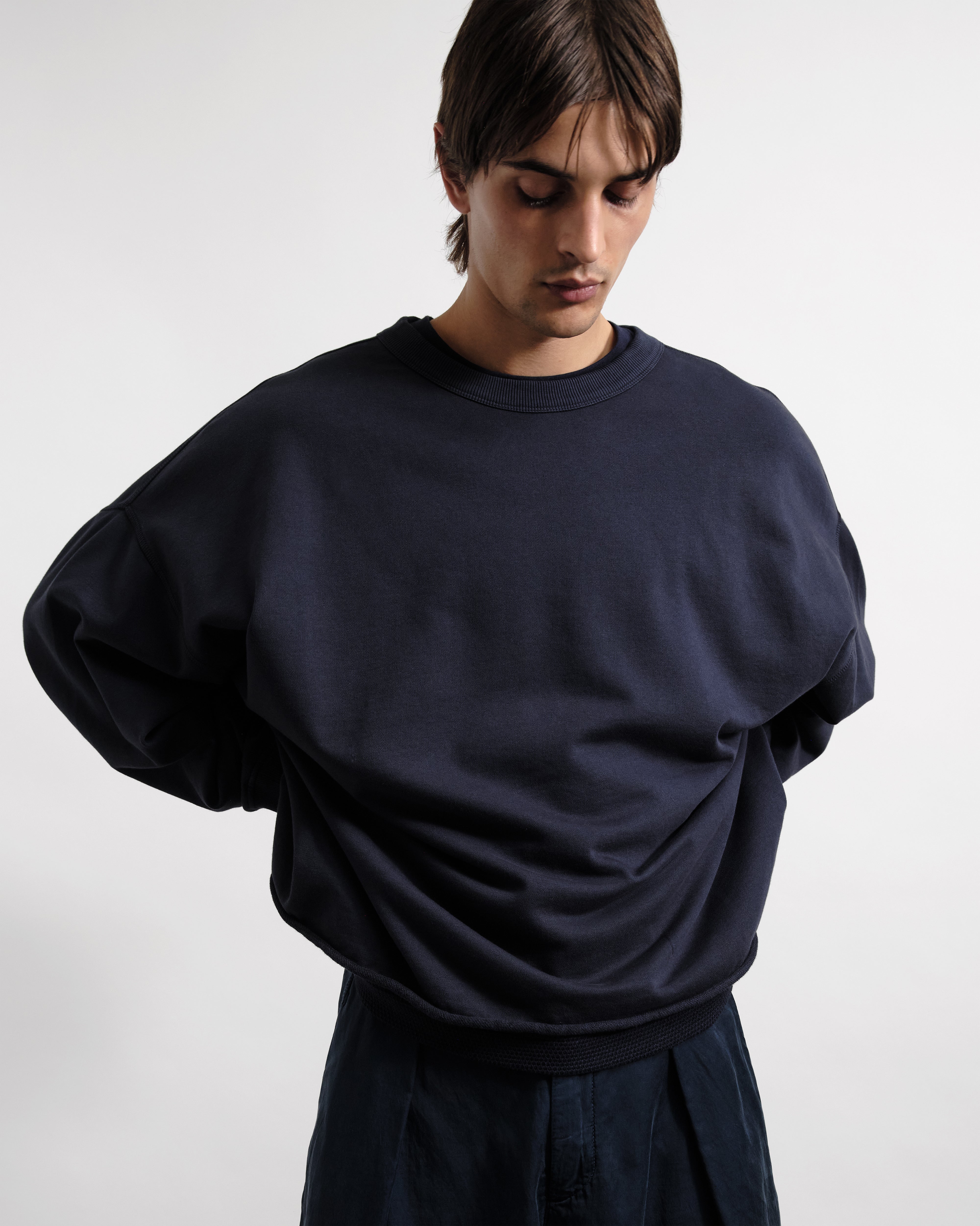 Studio Sweatshirt Navy | YMC | You Must Create
