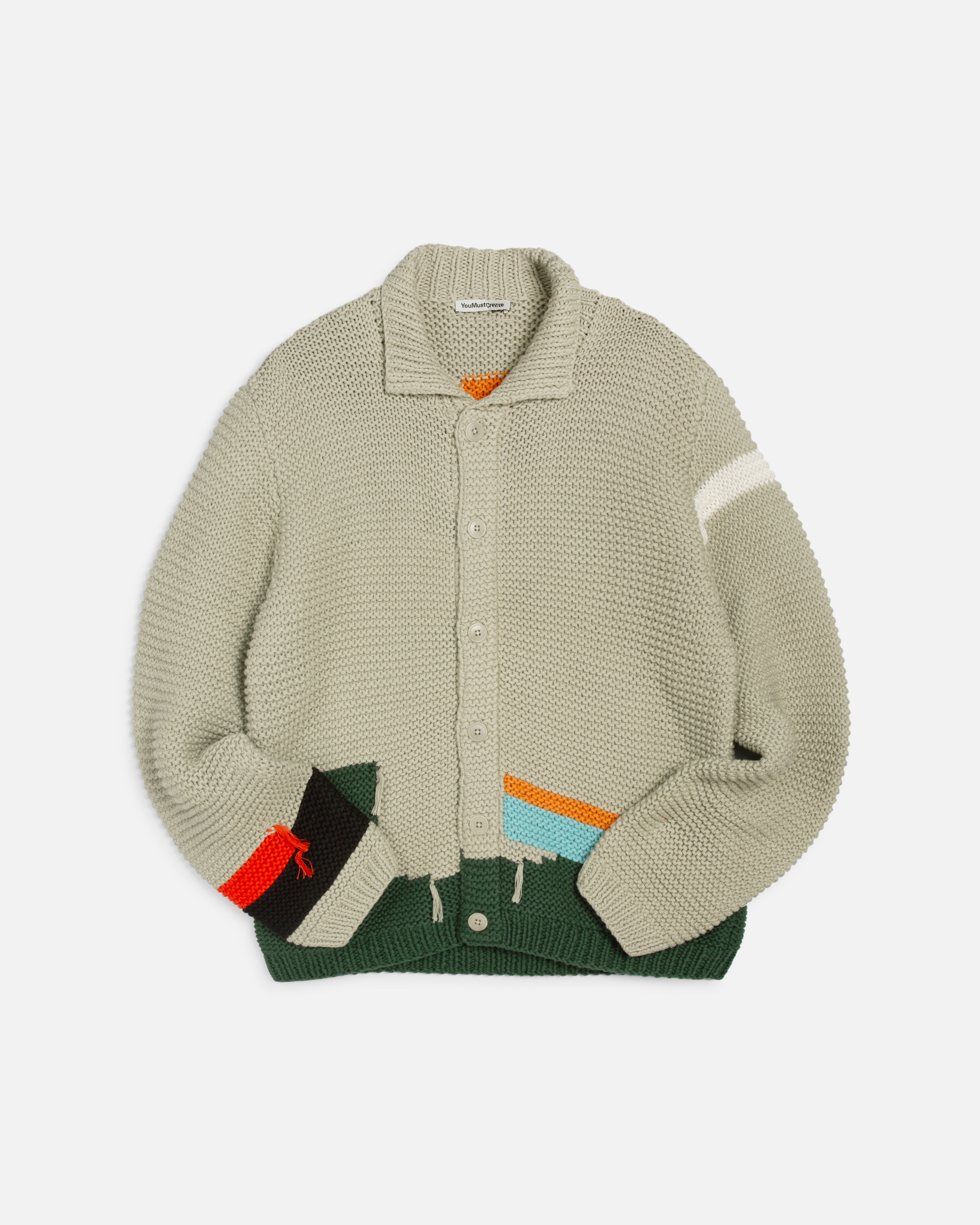 Baker Cardigan Natural | YMC | You Must Create
