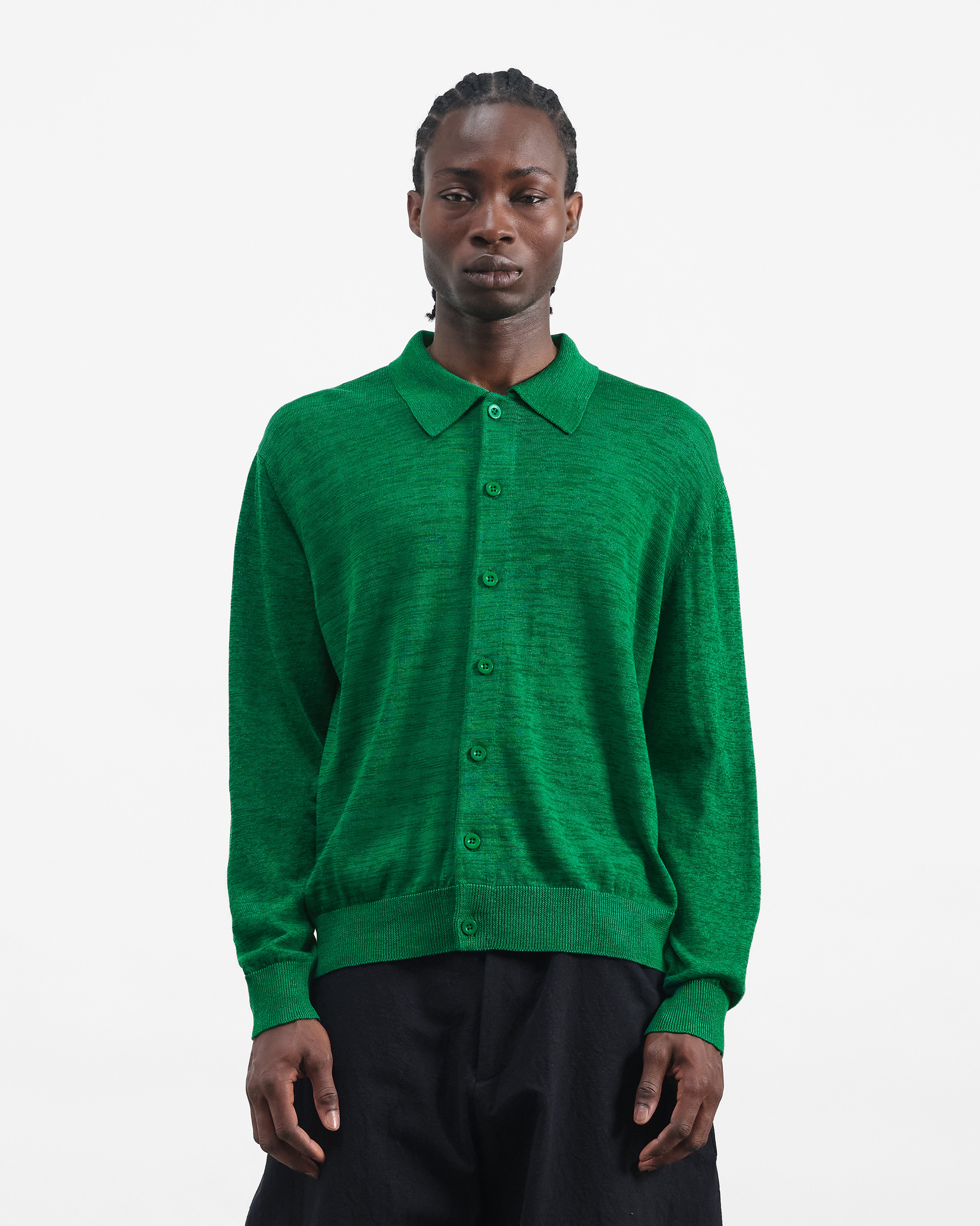 Rat Pack Cardigan Green | YMC | You Must Create