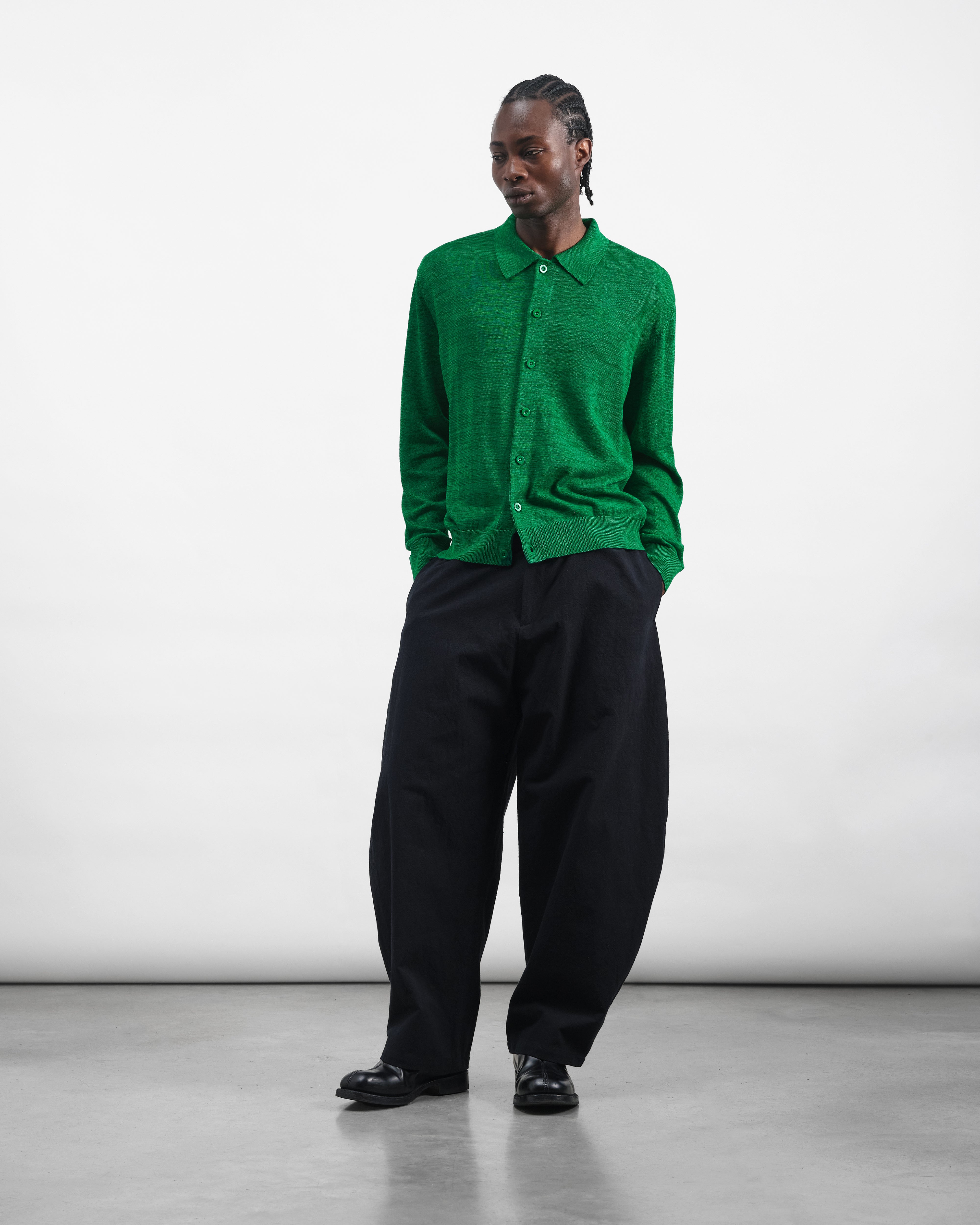 Rat Pack Cardigan Green | YMC | You Must Create