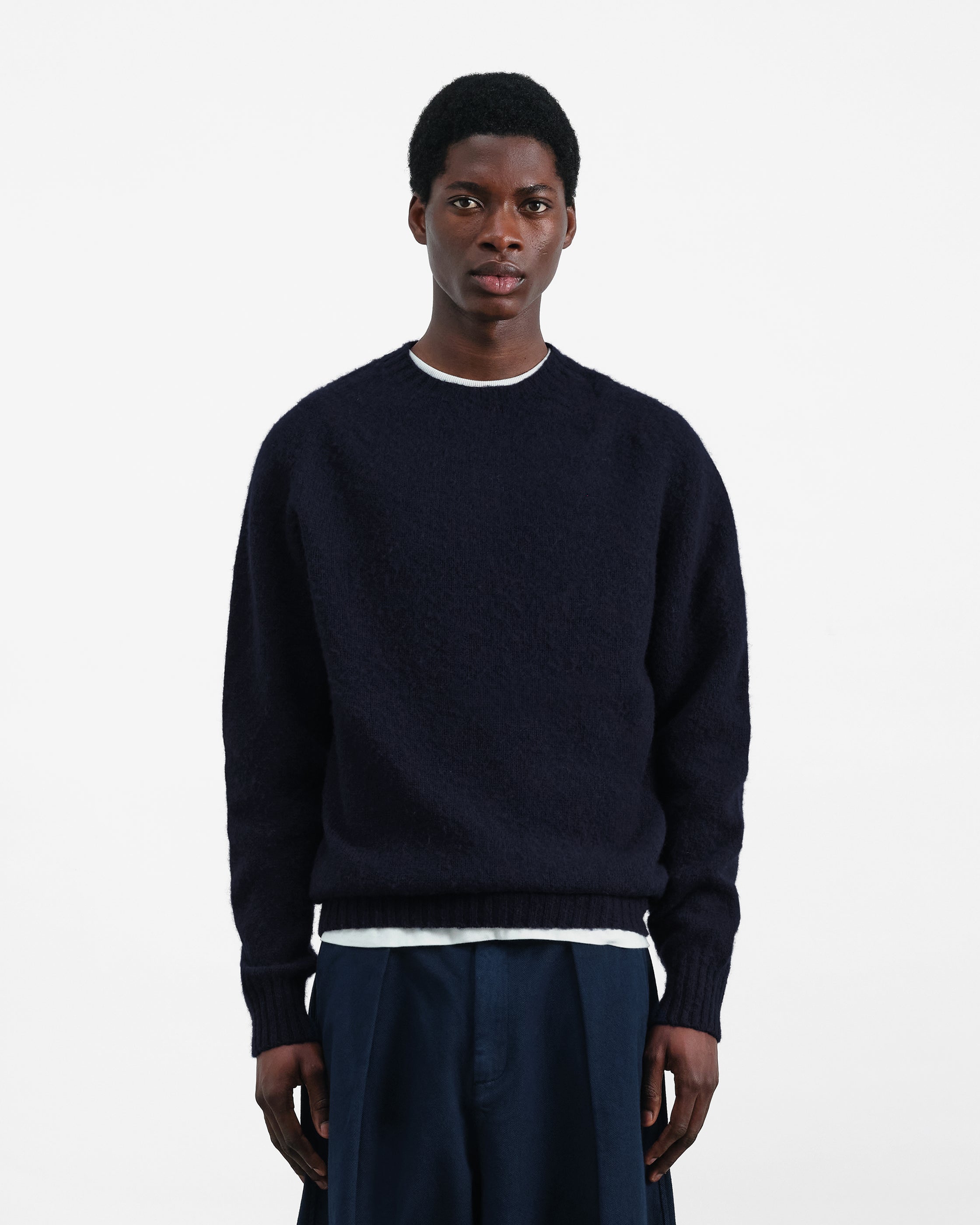 Earth Suedehead Jumper Navy YMC You Must Create - Main Image