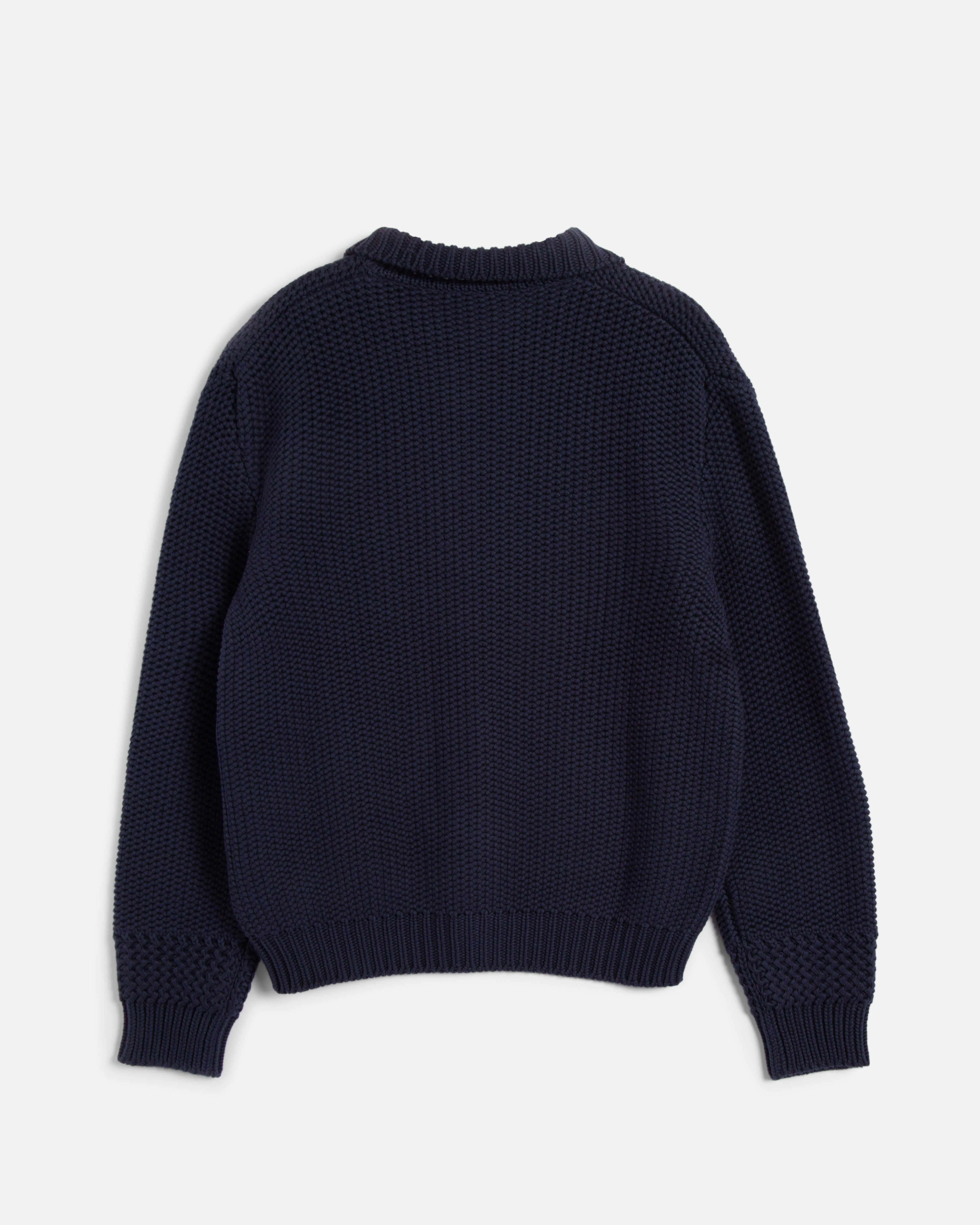 Rat Pack Cardigan Navy | YMC | You Must Create