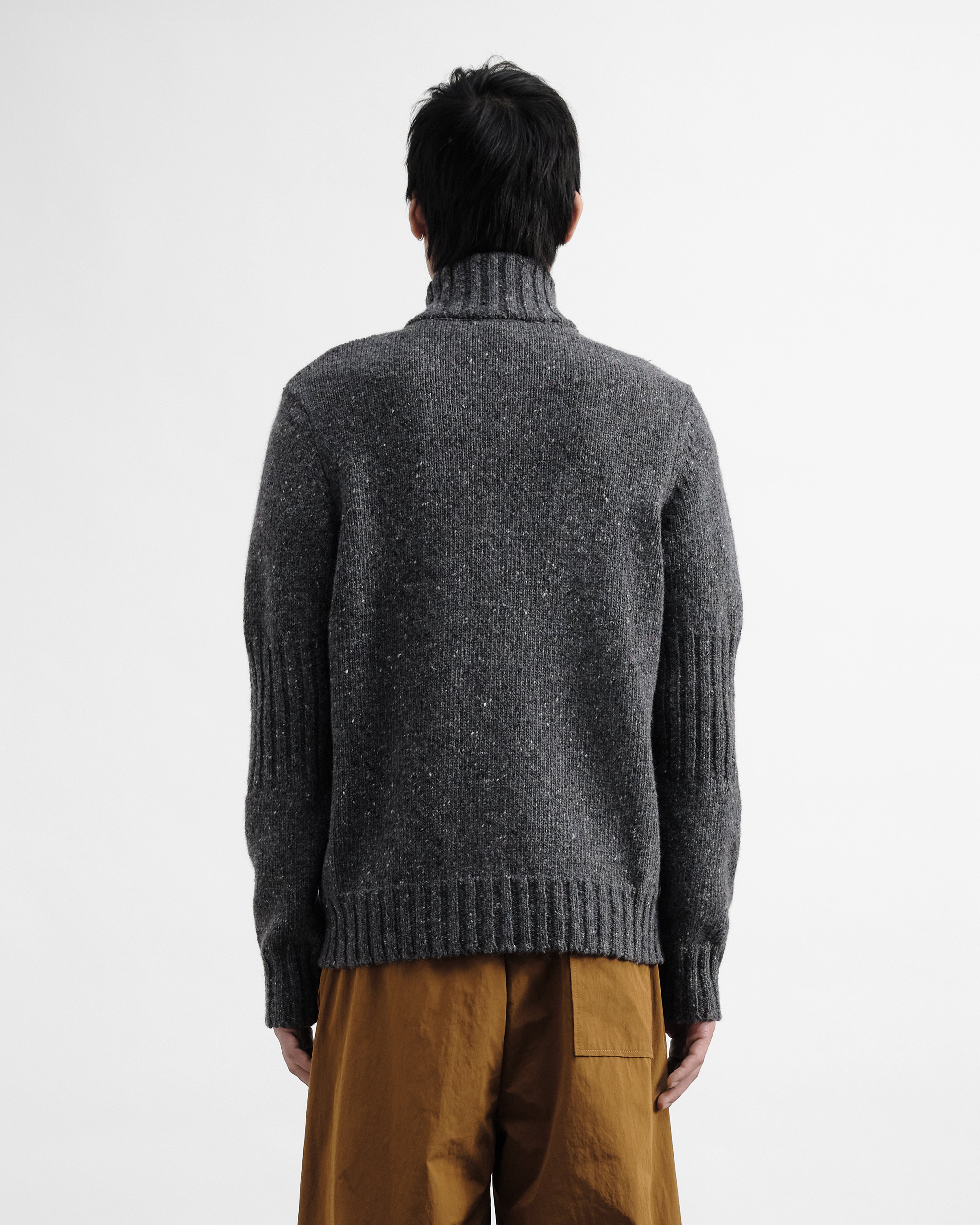 Nova Zip Cardigan Charcoal | YMC | You Must Create