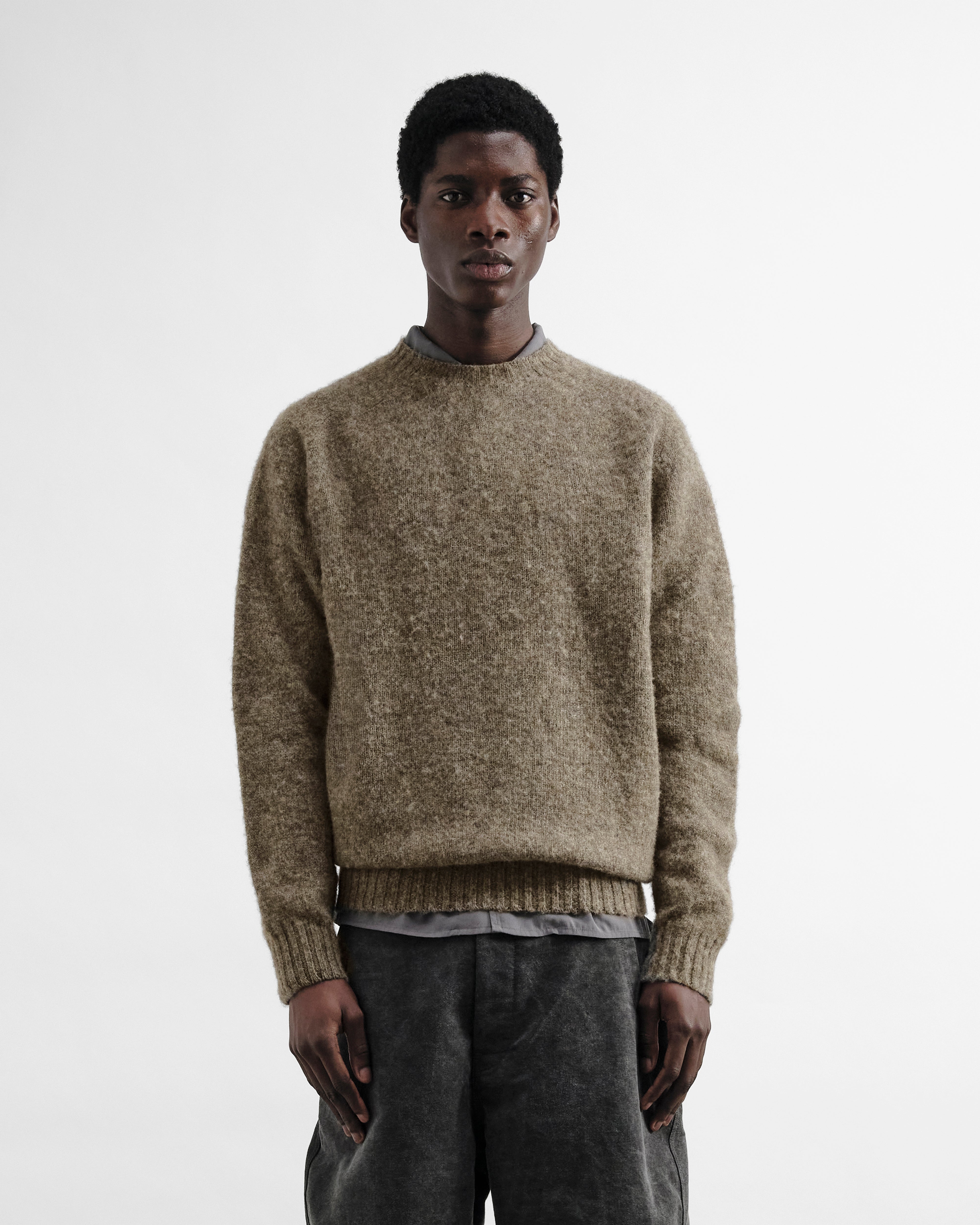 トップス 60s suede knit Suedehead Jumper Brown | YMC | You Must Create