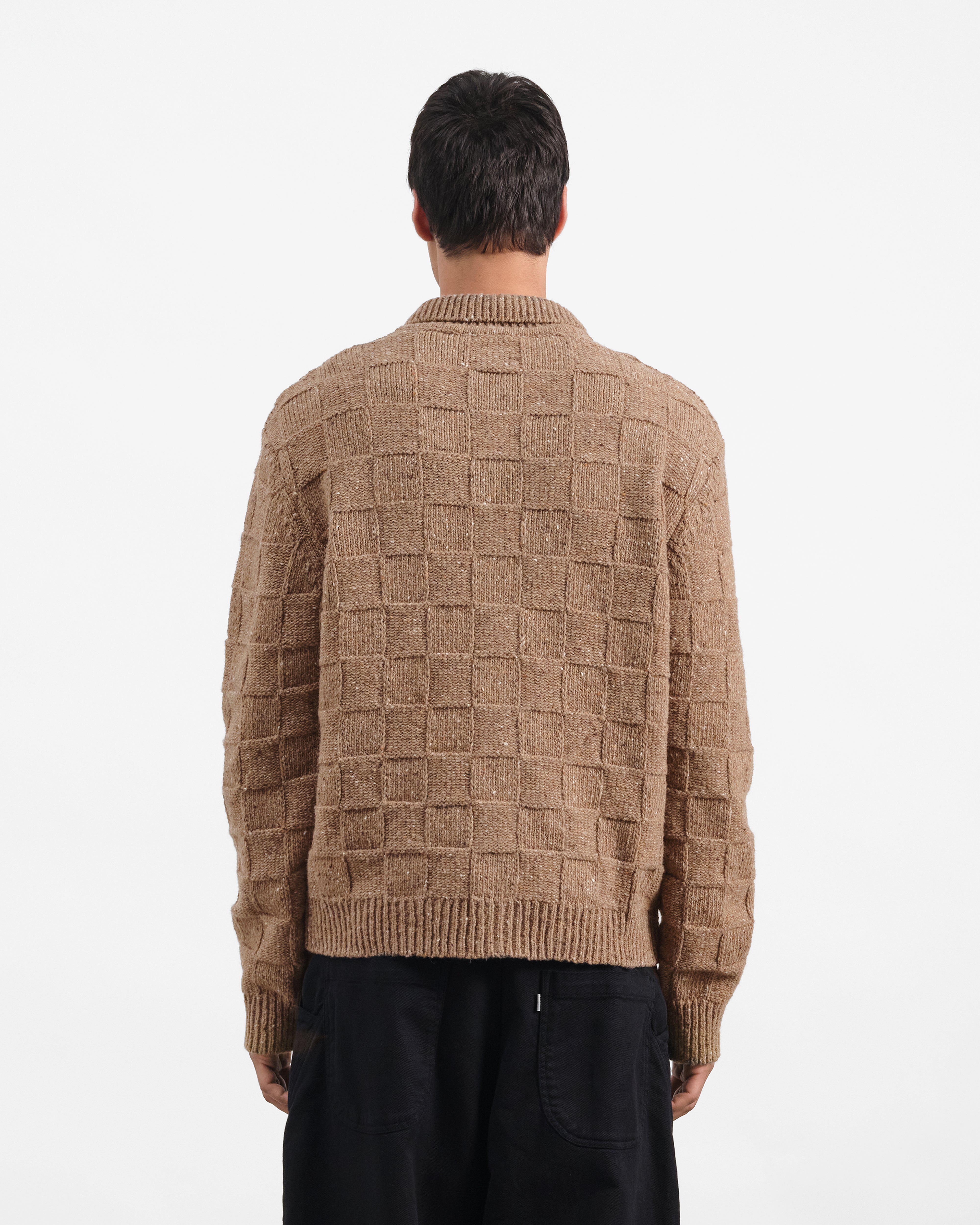 Rat Pack Cardigan Brown | YMC | You Must Create