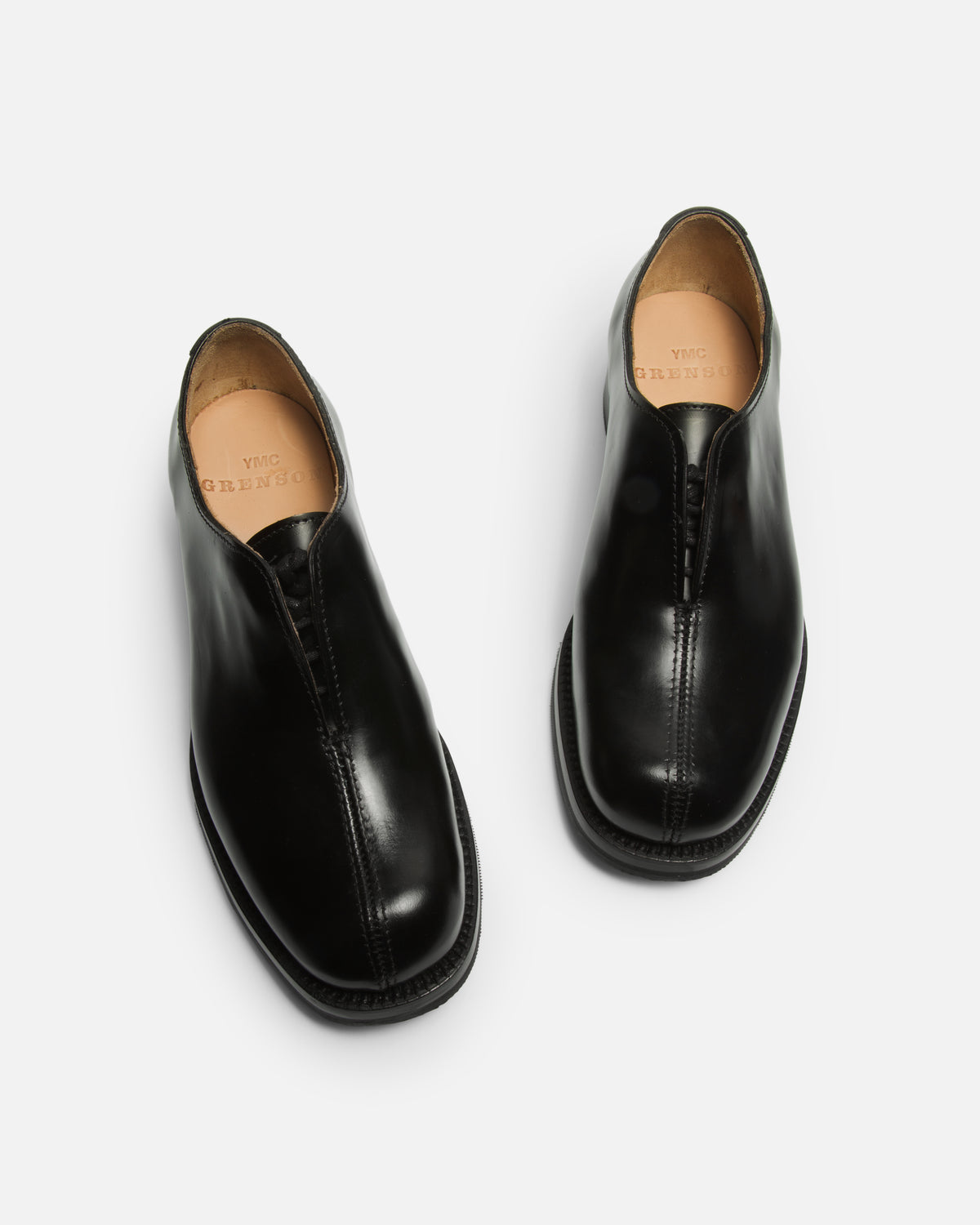 Grenson Men Black Oxford Black Leather Shoes Size 9.5 Bert | Mens Shoes in Black Leather with Leather Sole | Grenson main image 4