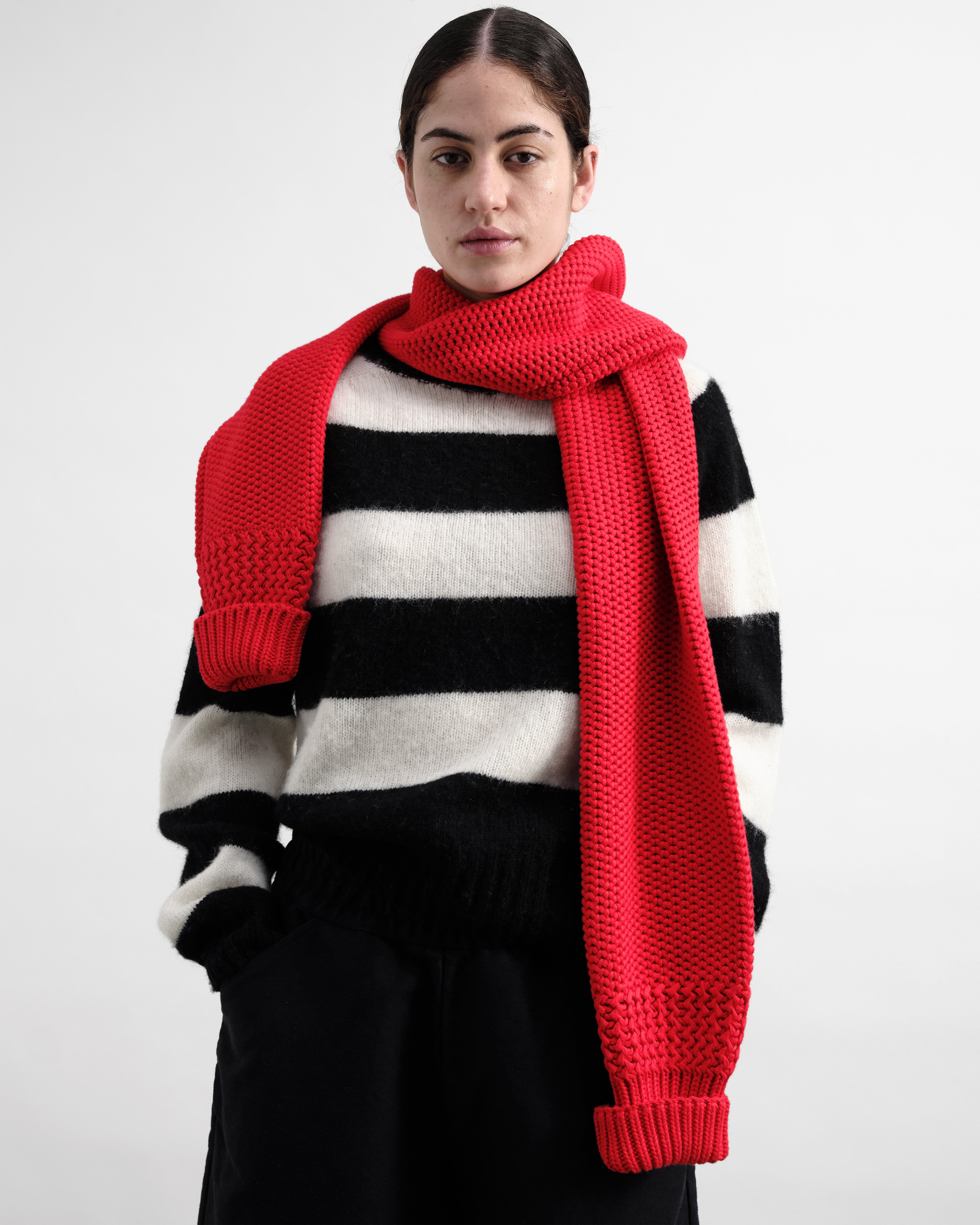 Sleeve Scarf Red | YMC | You Must Create
