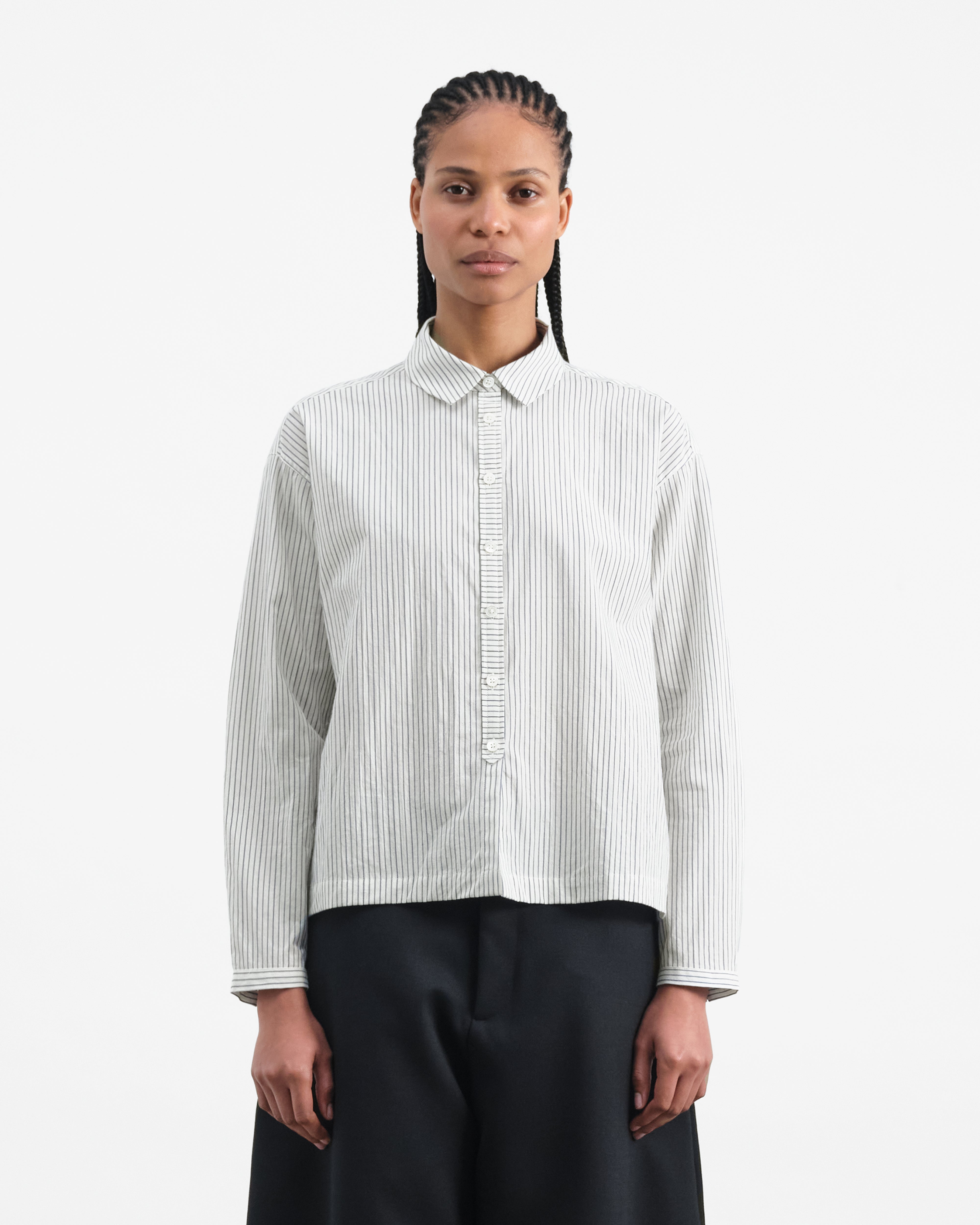 Rejina Pyo MARIANNE SHIRT シルク シャツ ブラウス ROPÉ PICNIC(ロペピクニック) / 【WEB限定】ミドル丈きれいめブラウス
