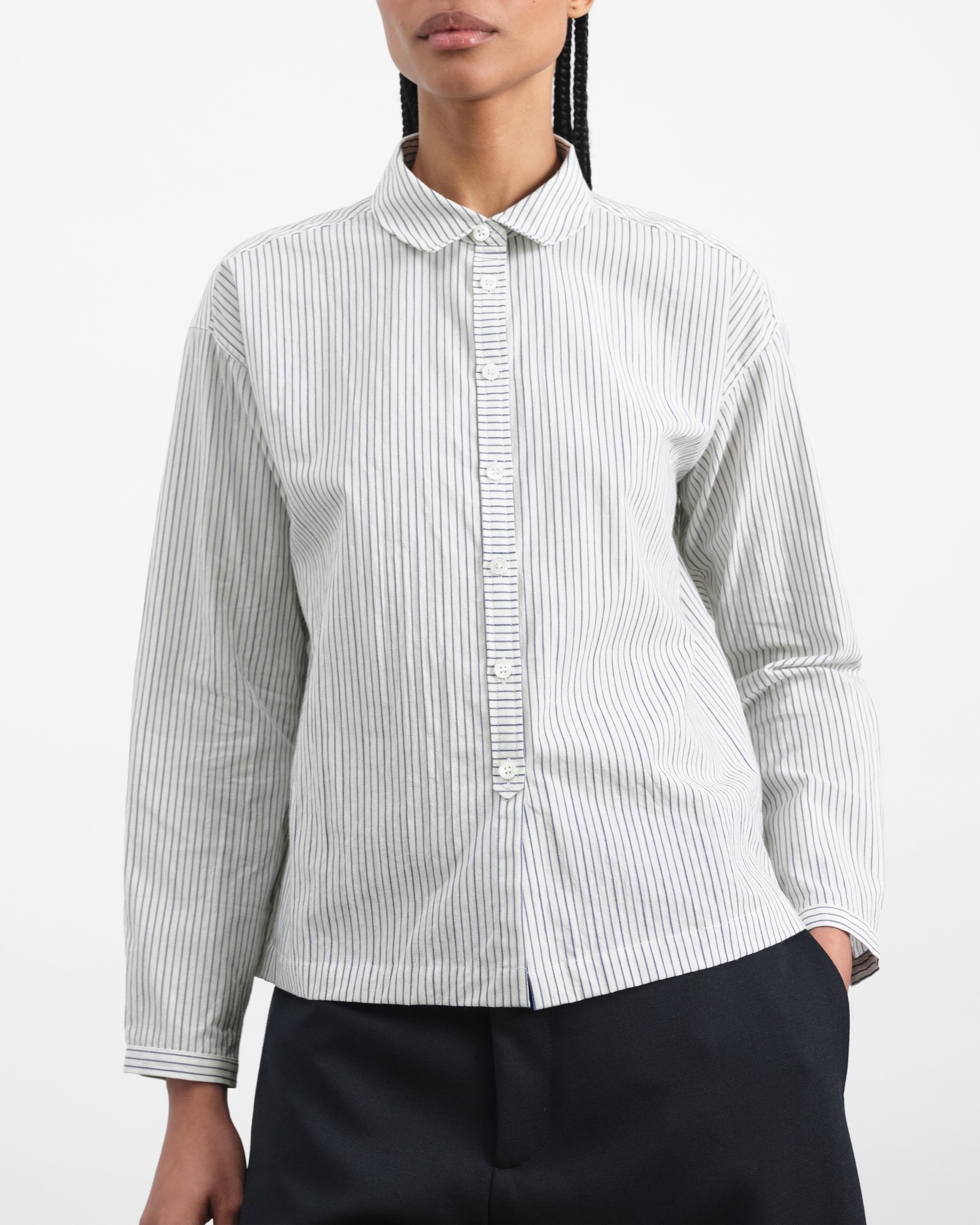 Rejina Pyo MARIANNE SHIRT シルク シャツ ブラウス ROPÉ PICNIC(ロペピクニック) / 【WEB限定】ミドル丈きれいめブラウス
