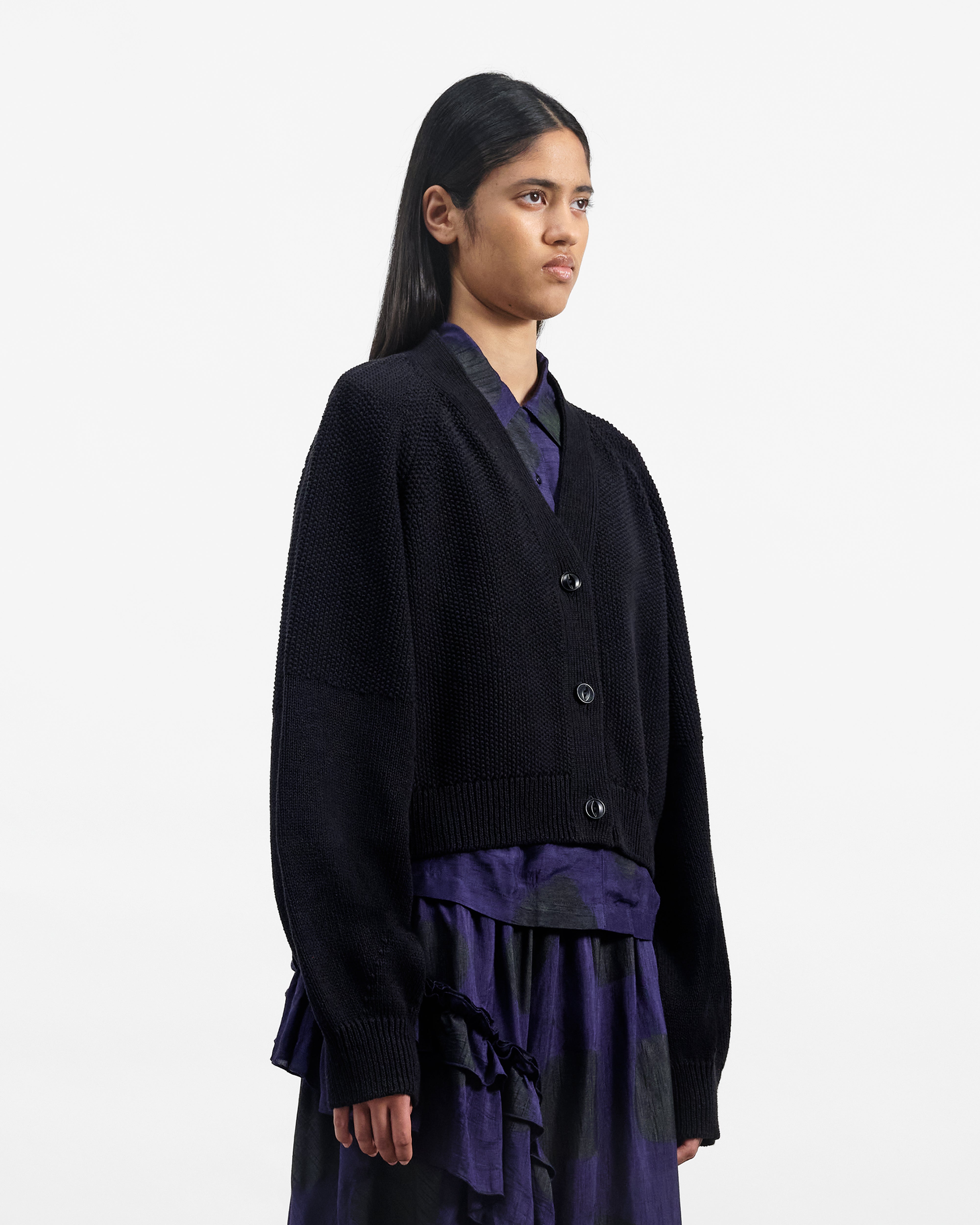 Computer Cardigan Black | YMC | You Must Create