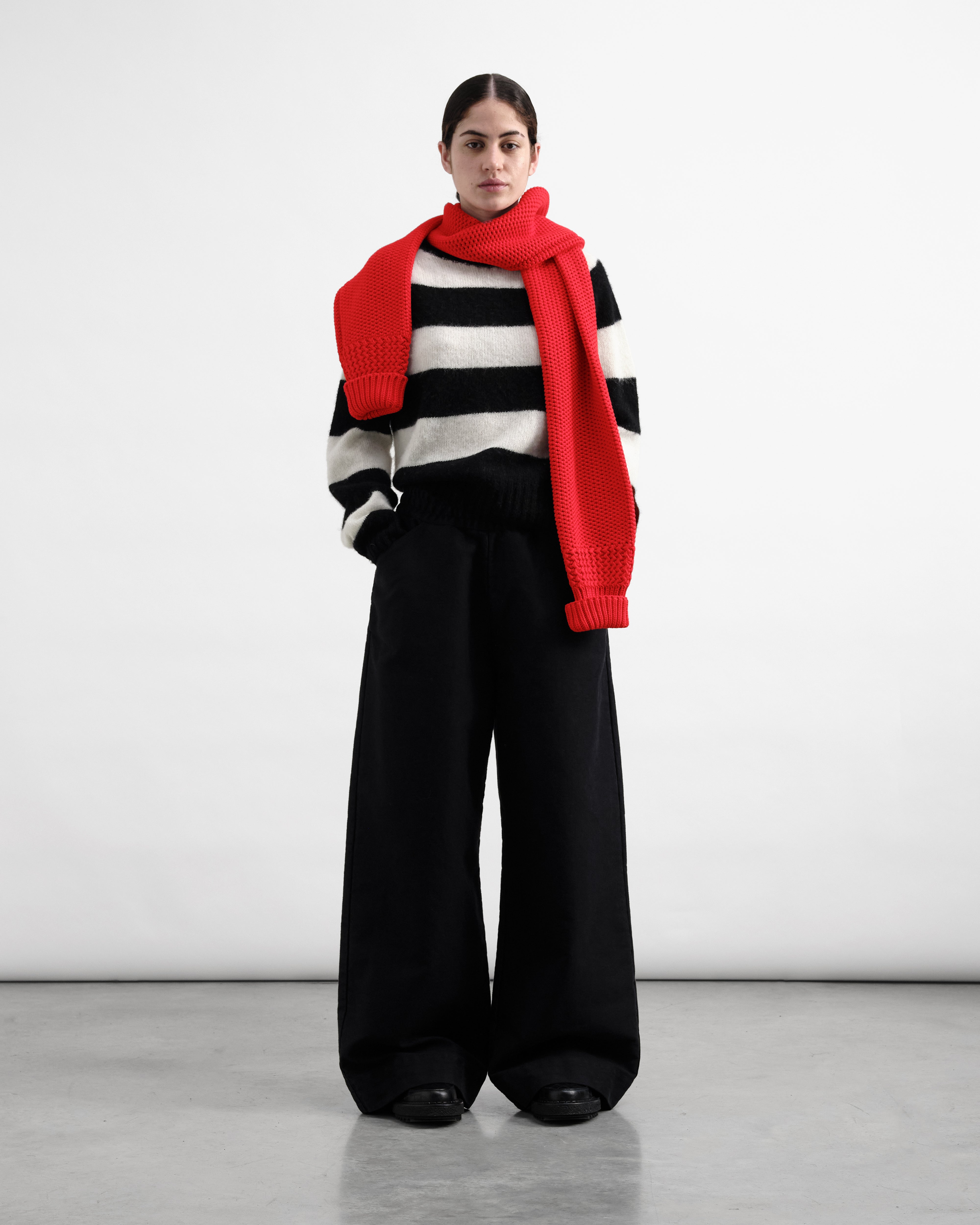 Jets Stripe Jumper Black | YMC | You Must Create