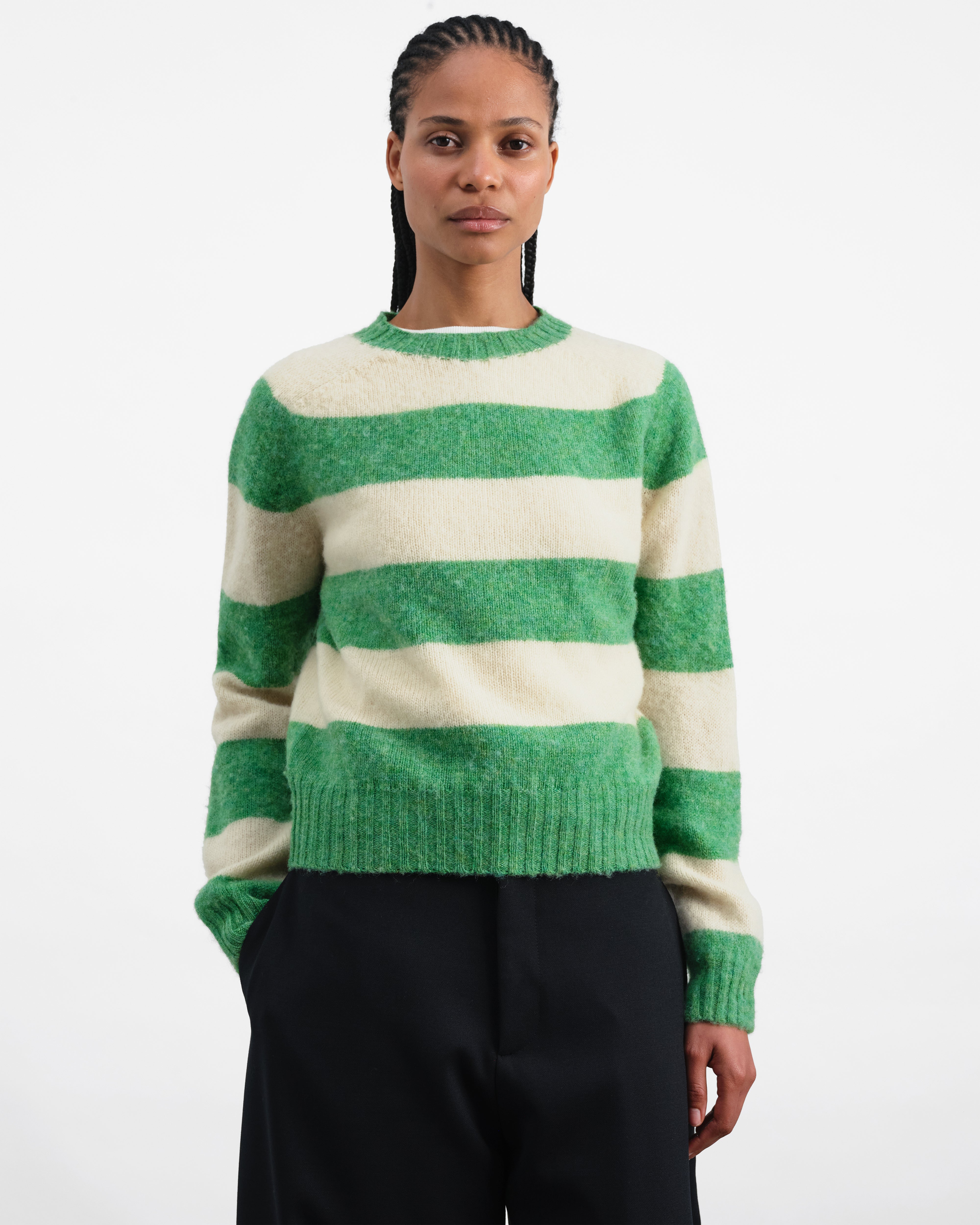 Jets Stripe Jumper Off White | YMC | You Must Create