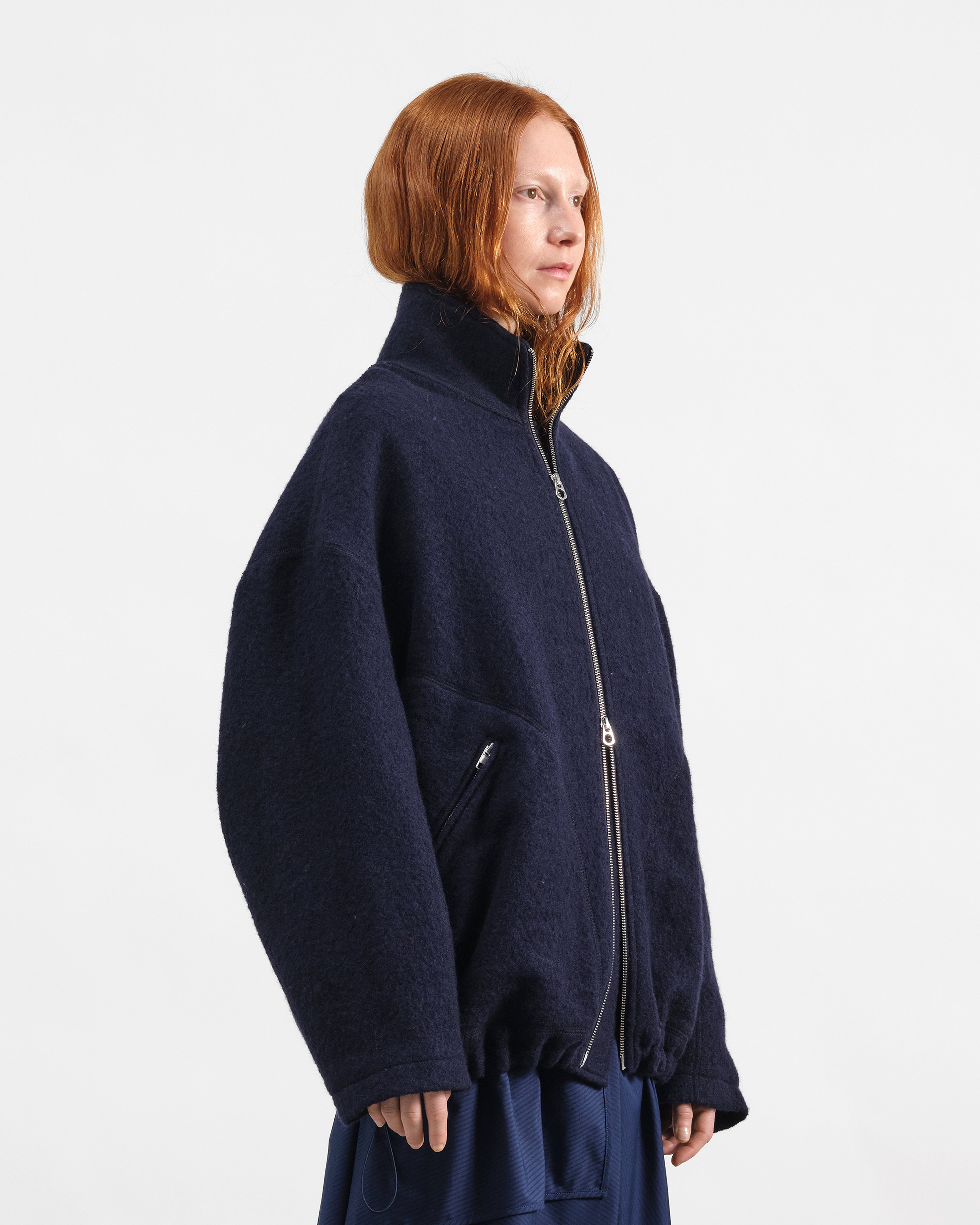 Aaron Zip Jacket Navy | YMC | You Must Create