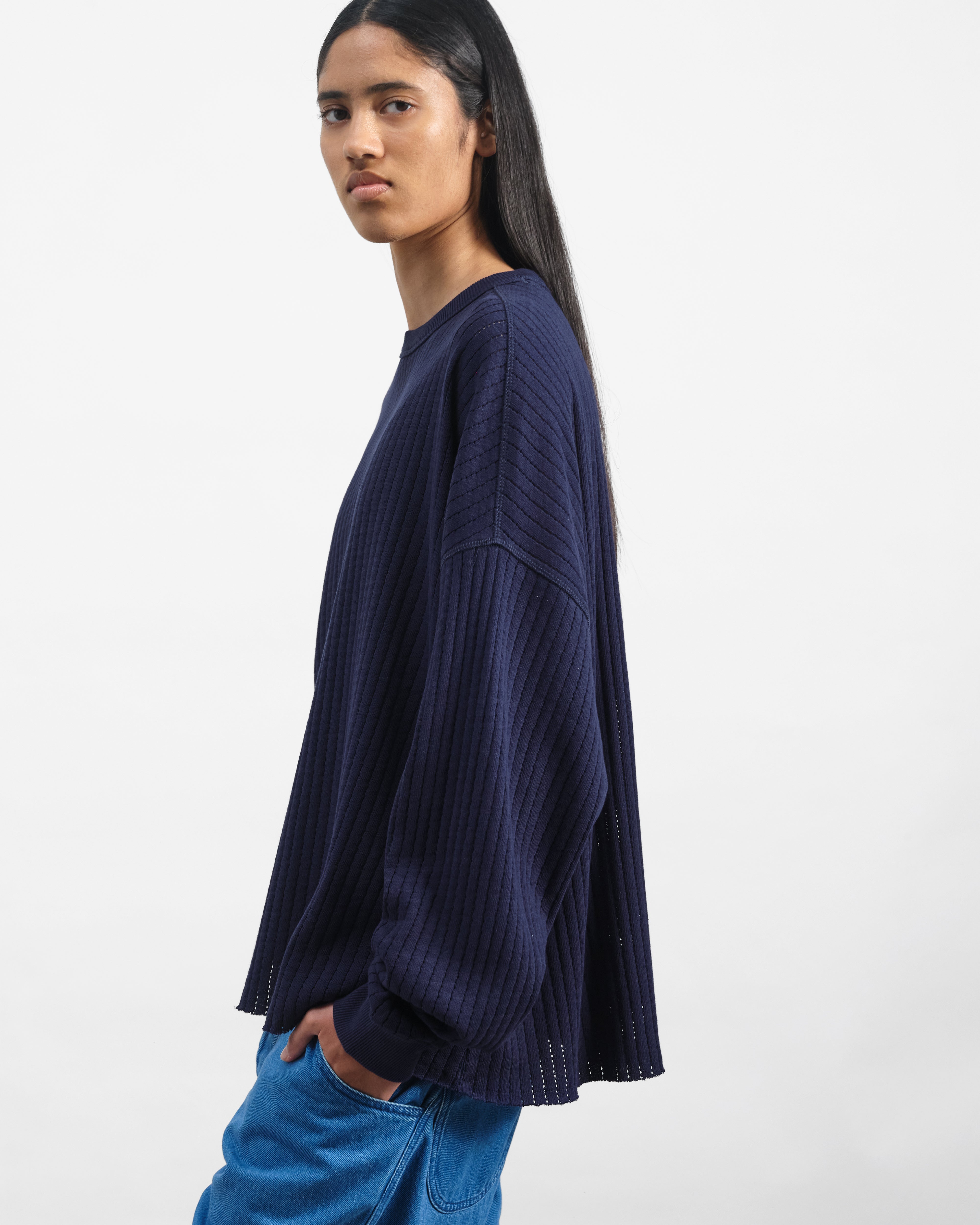 Studio Sweatshirt Navy | YMC | You Must Create