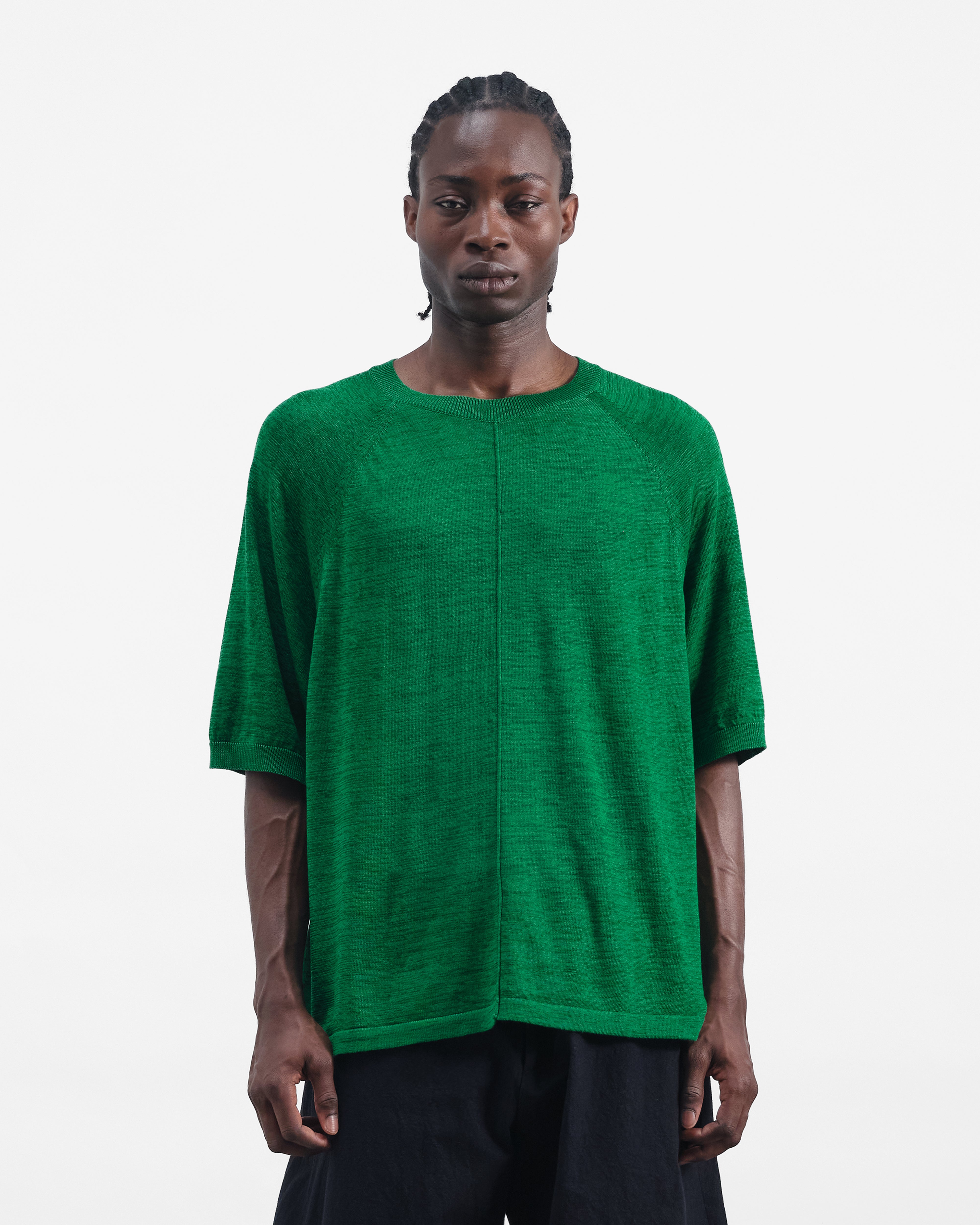 Raglan Triple T-Shirt Green | YMC | You Must Create
