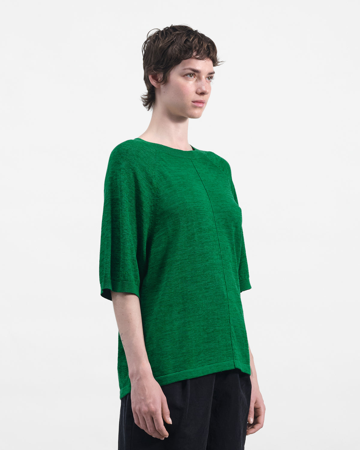 Raglan Triple T-Shirt Green | YMC | You Must Create