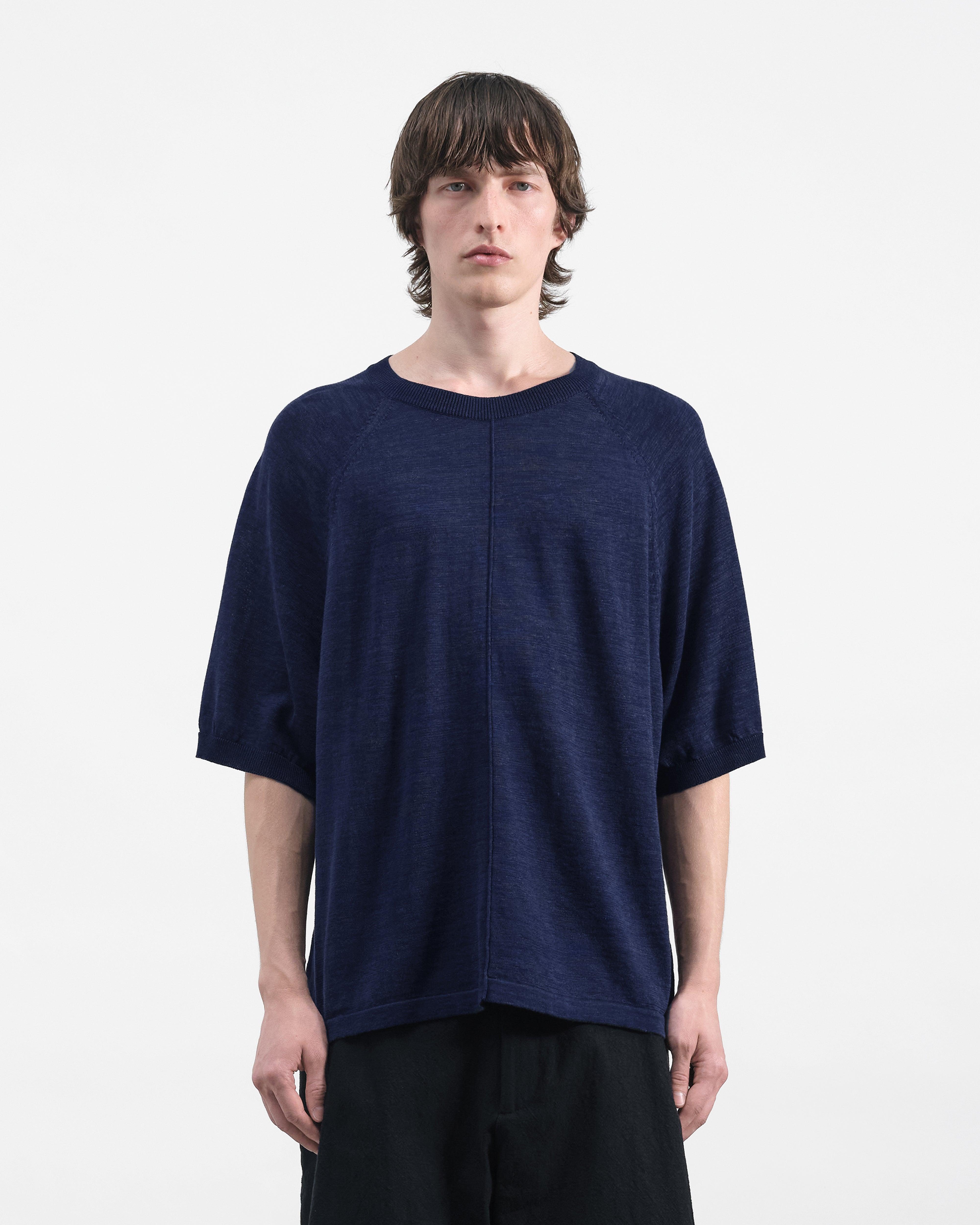 Raglan Triple T-Shirt Navy | YMC | You Must Create