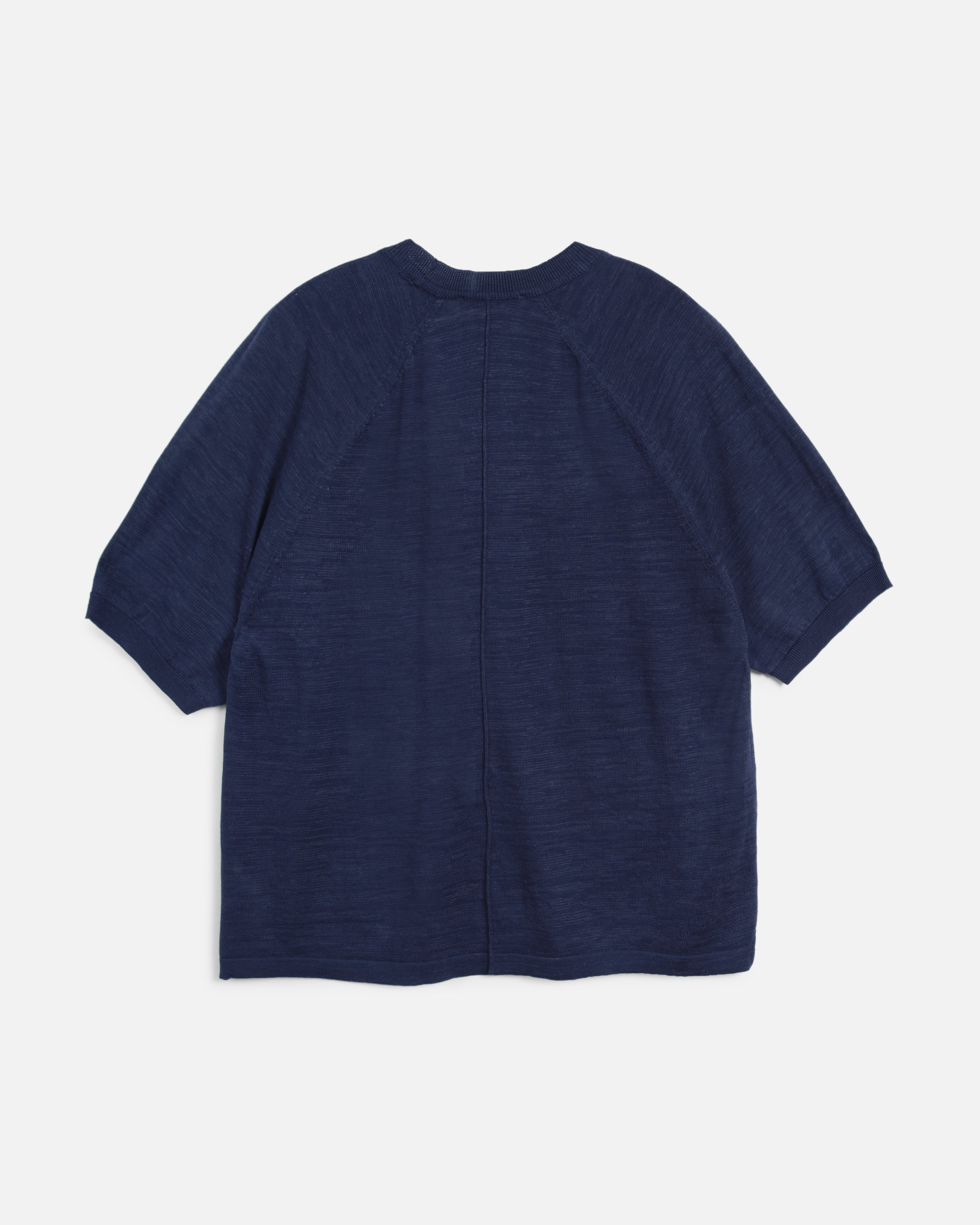 Raglan Triple T-Shirt Navy | YMC | You Must Create