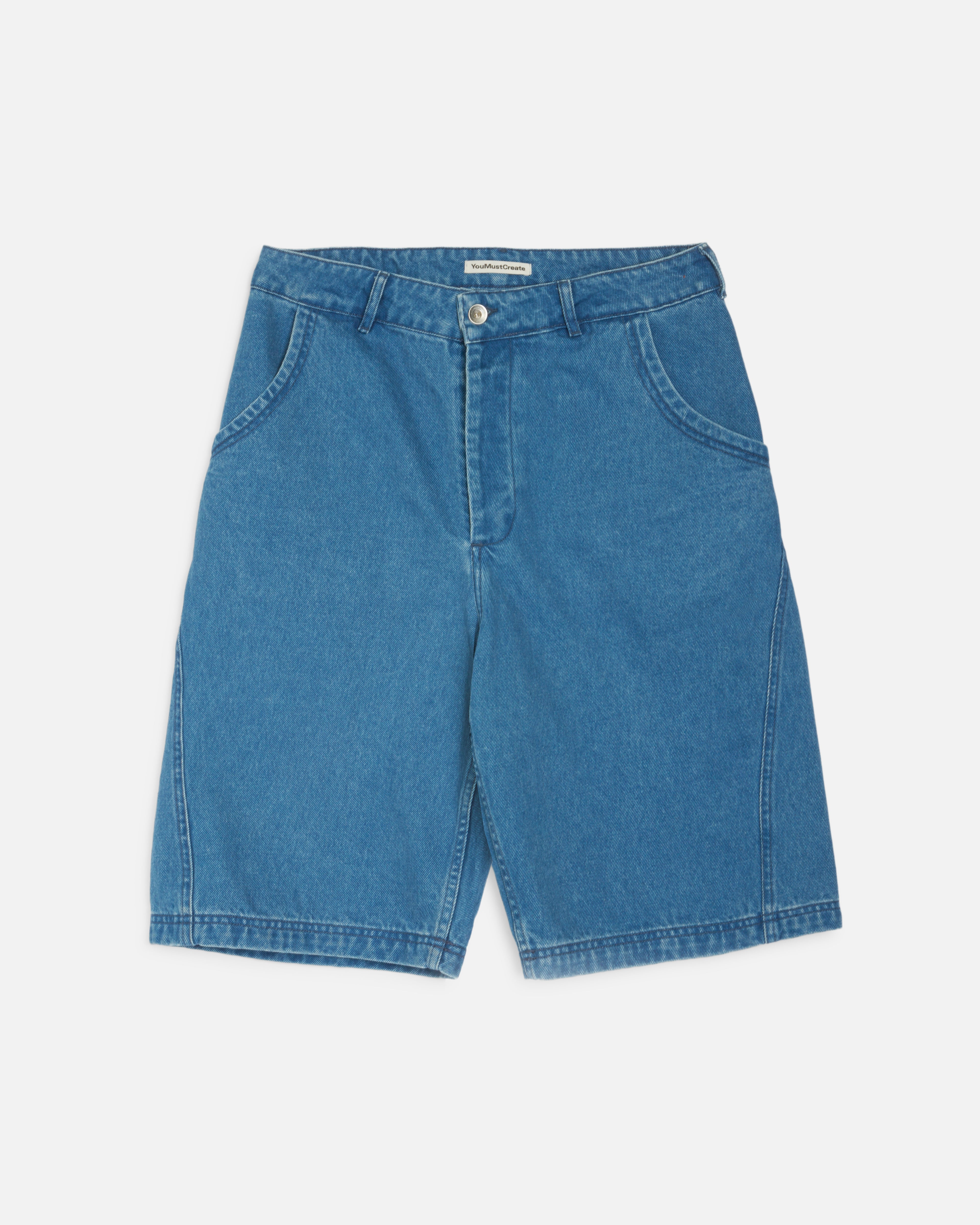 Twisted Short Indigo | YMC | You Must Create