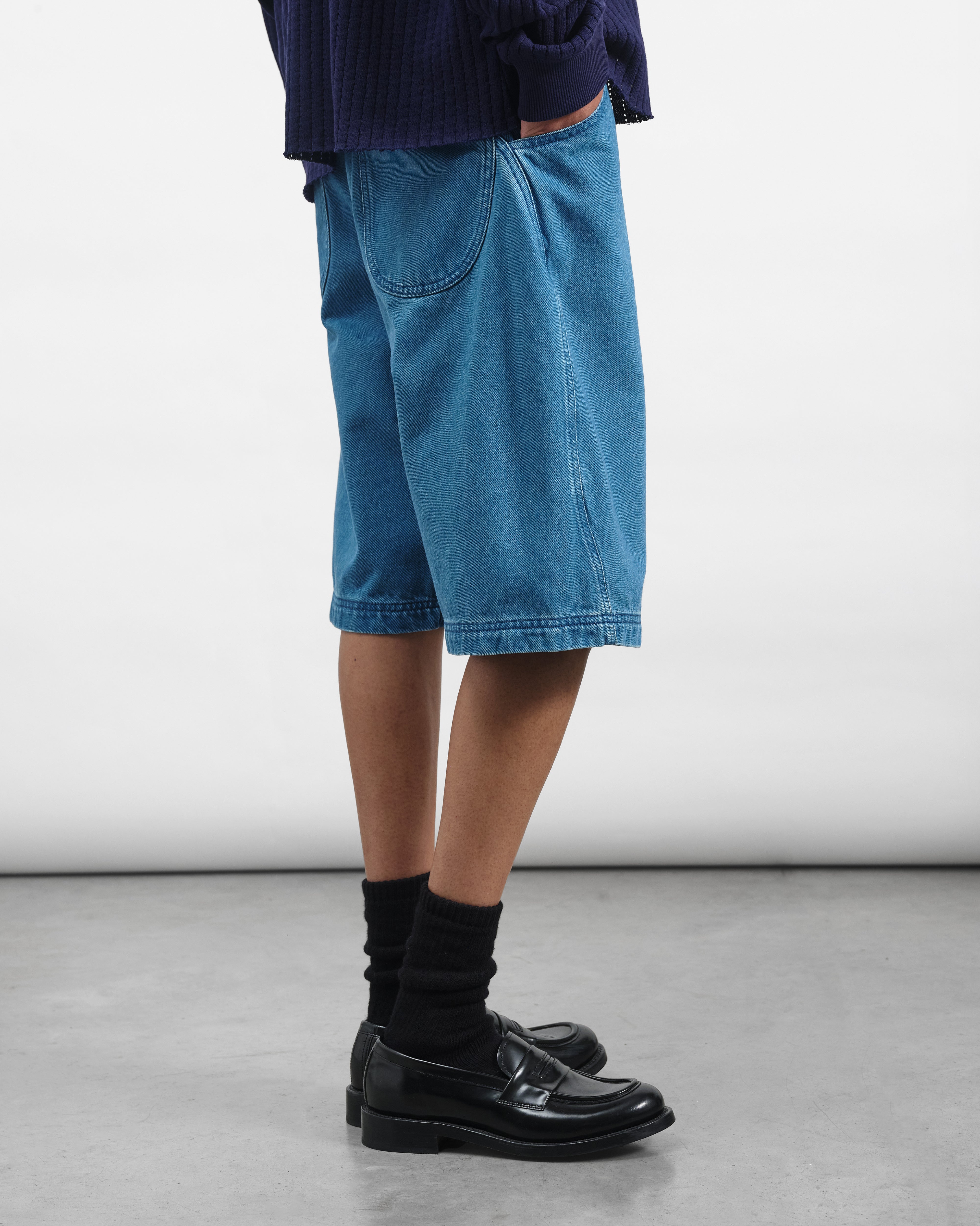 Twisted Short Indigo | YMC | You Must Create